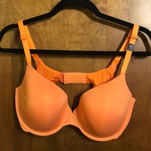 Orange Demi bra with convertible straps
